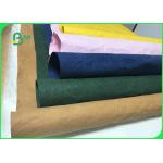 0.3mm 0.55mm 0.8mm Durable Colorful Washable Paper Fabric For Storage Bags for sale