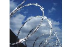 China Galvanized Barbed Wire Security Fence 12x12 CBT65 Razor Wire supplier