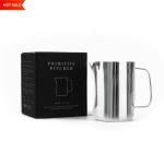350ml Cappuccino Frother Jug Food Grade Stainless Steel 18/10 Milk Frothing Pitcher for sale