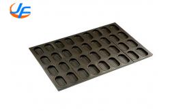 China RK Bakeware China Foodservice Aluminumized Oval Muffin Baking Pan Square Muffin Baking Tray supplier