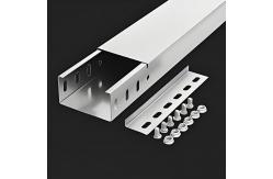 China Medium Duty Load Capacity Solid Bottom Cable Tray 50mm With 4 Slots supplier