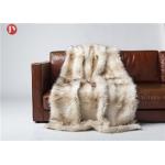 Wild Fox Mink Throw Blanket Lodge Cabin Cottage Rustic Sofa Dry Clean for sale