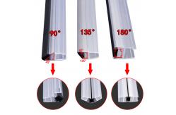 China 10mm 135° Shower Door Magnetic Seal Strip collision resistance supplier