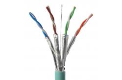 China Cat6a Lan Networking Ethernet Plenum Shielded Cable 10G 500MHz SFTP supplier