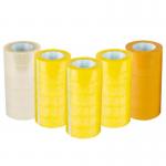 Yellow Color Printing Adhesive Bopp Packaging Sealing Tape Customized for sale