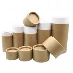 Customized Paper Tube Packaging , Cylinder Flower Box With CMYK Color for sale
