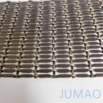 Decorative Flat Architectural Wire Mesh Panels Brass Chrome Finish