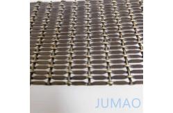 China Decorative Flat Architectural Wire Mesh Panels Brass Chrome Finish supplier