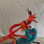 Electronic Handcrafted Realistic Animatronic Animals Chinese Ancient Creatures —Zhuque for sale