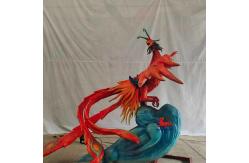 China Electronic Handcrafted Realistic Animatronic Animals Chinese Ancient Creatures —Zhuque supplier