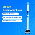 LED Display Weight Height Human Measurement Scale With Printer For Supermarkets for sale