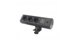 China BNT Hotel office white colour clamp on desk edge socket with usb charger supplier