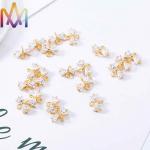 OEM ODM Available Gold And Silver Zircon Bow Pendant