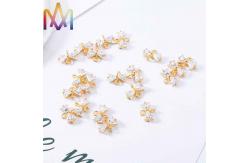 China OEM ODM Available Gold And Silver Zircon Bow Pendant supplier