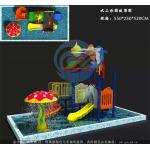 Children Backyard Spray Park 25 Sqm Mushroom Style With Water Fountain for sale