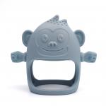 China Creative Silicone Baby Teether Gorilla Shape Baby Teething Toys Anti Drop Mitten Teether manufacturer
