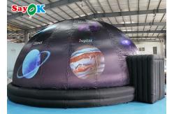 China 5m Diameter Inflatable Planetarium Black Projection Dome Tent For Science Dispaly supplier