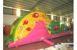 China Inflatable Beach Bouncy Castle Assault Course , Big Party Funny Obstacle Course Jumpers supplier