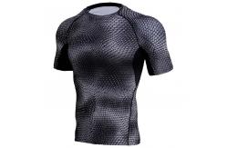 China Men Custom Rash Guard Easy Cleaning Unique Design Logo Imprintable supplier