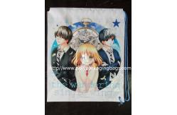 China Promotional CPE /LDPE Plastic Drawstring Backpack Single Shoulder supplier