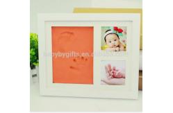 China Wooden Baby Clay Frame Customized New Style Baby Photo Frame supplier