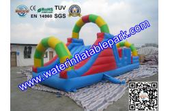China 0.55mm PVC Tarpaulin Inflatable Obstacle Course Rental Waterproof And Fireproof supplier