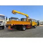 Original Double Cabin ISUZU 4x2 3.2 Tons Crane Mounted Truck