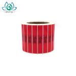PET Material SGS Custom Tamper Evident Stickers in rolls for sale