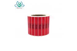 China PET Material SGS Custom Tamper Evident Stickers in rolls supplier