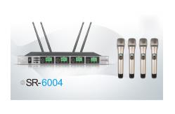 China One with four Wireless Meeting Room Microphone System Adopt CPU Control SR-6004 supplier