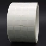 12.7x19.5-9.5mm Cable Adhesive Label 2mil White Matte Translucent Water Resistant Vinyl Cable Label for sale