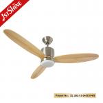 Dimmable LED 52 Inches Solid Wood Ceiling Fan Light With Smart App Control
