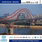 Permanent Prefab Steel Arch Bridge Prefab Steel Bridges High Strength for sale