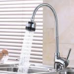 Chrome Single Handle Kitchen Sink Mixer Flexible Spout Hot Cold Kitchen Tap for sale