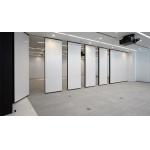 Customized Acoustic Operable Folding Sliding Partition Walls / Doors Melamine Finish for sale