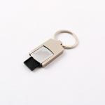 2.0 Metal USB Flash Drive UDP Flash Chip Silver Body With Keyring for sale