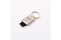 China 2.0 Metal USB Flash Drive UDP Flash Chip Silver Body With Keyring supplier