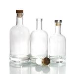 12oz Heavy Base Bottles For 750ml Clear Bordeaux Glass  Liquor Bottles for sale