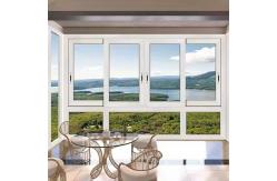 China Soundproof Double Tempered Glass Window , Aluminium Laminated Glass Sliding Window supplier