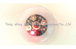 China Waterproof  Round Flashing LED Module for Kid 's Clothing , Shoes, Pillow supplier