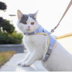 Adjustable Reflective Breathable Cat Harness Belt For Small Medium Large Kitten for sale