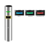 Brushed SS304 Access Control Turnstiles Temporary Visitor Card Collector for sale