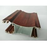 Rectangle Wood Finish Aluminium Profiles / 6063 6063A Aluminum Door Frame Profile for sale