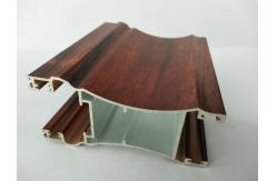 China Rectangle Wood Finish Aluminium Profiles / 6063 6063A Aluminum Door Frame Profile supplier