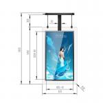 Hanging Double Sided Window HD LCD Display 43 Inch for sale