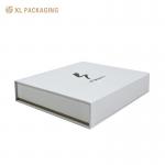 White Magnet Paper Box Gold Foil Logo Magnetic Closure Gift Box Packaging Skin Care Box With EVA Insert for sale