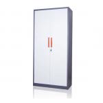 2 Swing Doors 4 Adjustable Shelves Metal Storage Cabinet For Office for sale