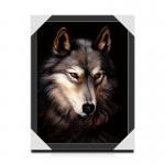 25x35cm Lenticular 3D Animal Picture With PS Frame Eco - Friendly Material for sale