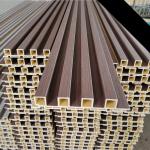 Wood Wooden Grains Laminated Interior WPC Wall Panel For Indoor Decoration for sale