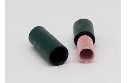 China Oval Shape Dark Green Magnetic Empty Lip Balm Tubes supplier